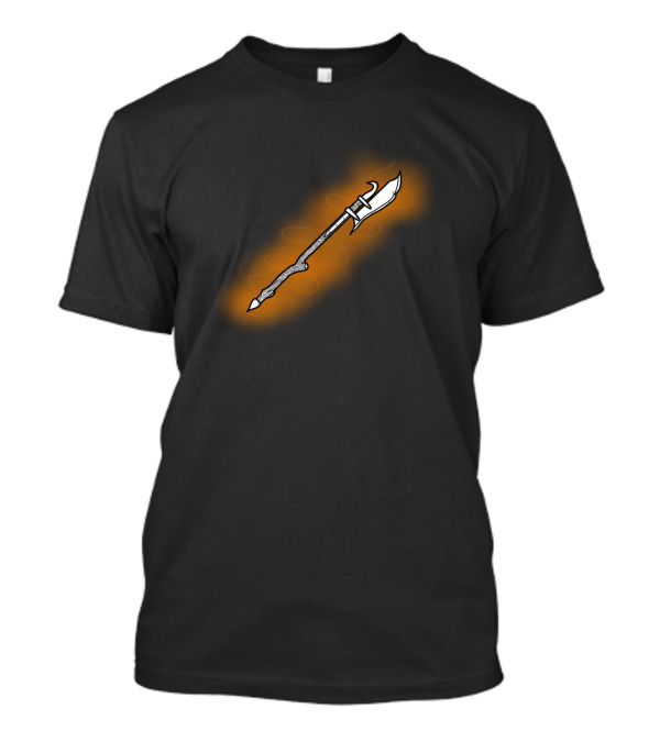 Lochaber Battle Axe With Glowing Orange Aura T-Shirt