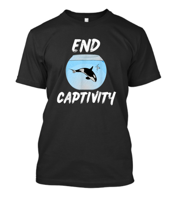 End Captivity Free The Orca Whales Ocean Freedom T-Shirt