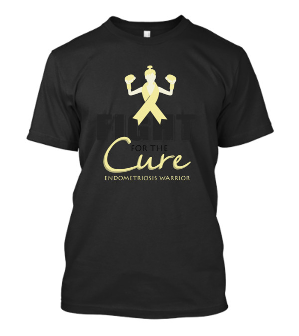 Fight For The Cure Endometriosis Warrior Awareness Ribbon Boxing T-Shirt