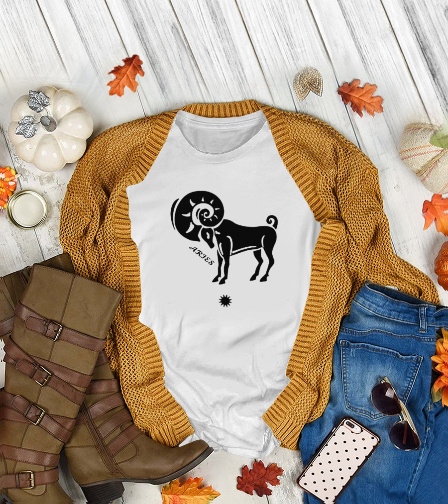 Aries Zodiac Ram Horoscope Star T-Shirt