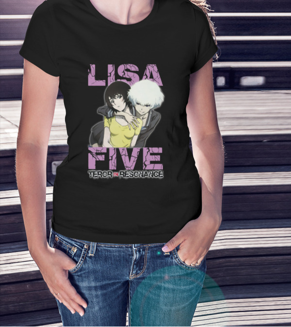 Lisa Five Terror In Resonance Anime Characters Embrace T-Shirt
