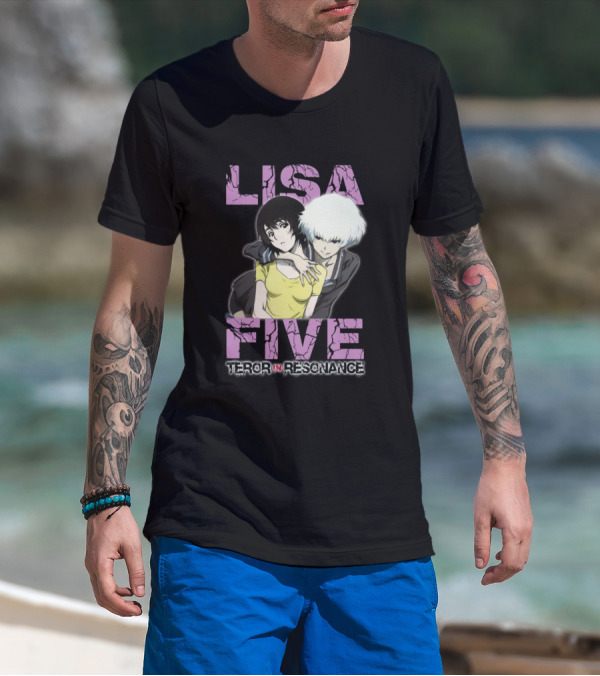 Lisa Five Terror In Resonance Anime Characters Embrace T-Shirt