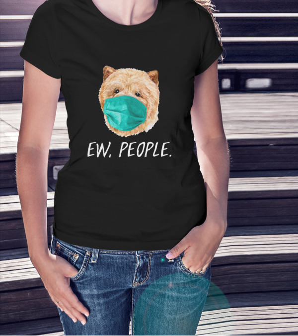 Chow Chow Dog Wearing A Face Mask Ew People T-Shirt