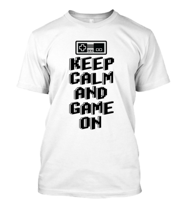Keep Calm And Game On Retro Controller T-Shirt