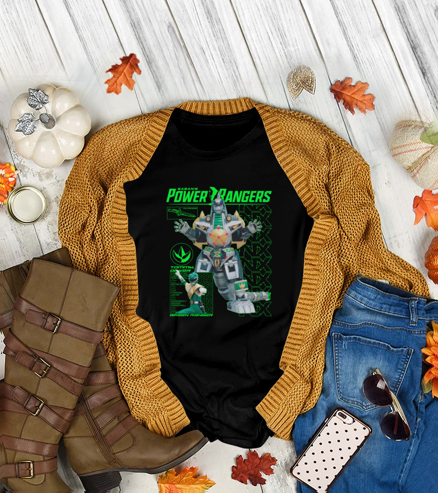 Saban's Power Rangers Dragonzord Green Ranger Tommy Oliver T-Shirt