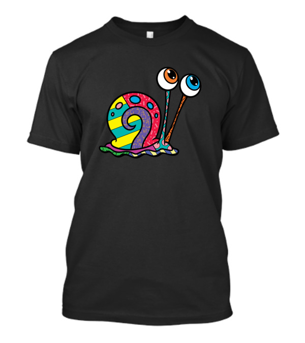 Colorful Spongebob Gary The Snail Psychedelic T-Shirt