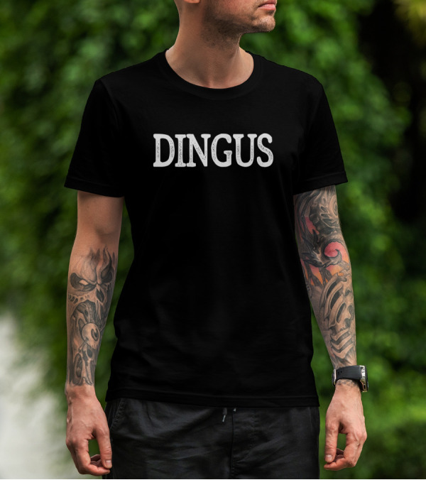 Dingus Retro Vintage Text T-Shirt