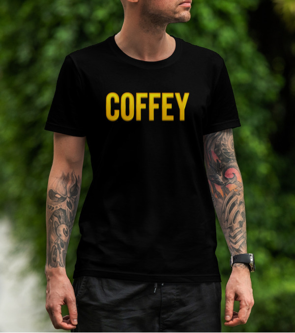 Coffey Bold Yellow Letters T-Shirt