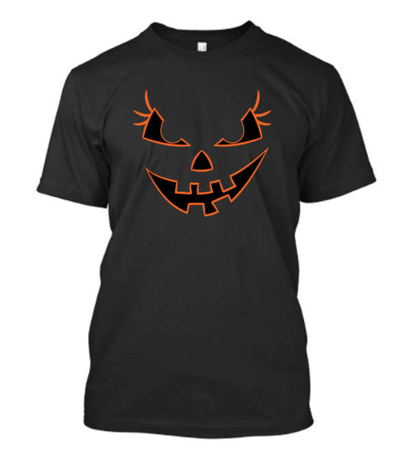 Funny And Cool Halloween Costume Pumpkin Face T-Shirt