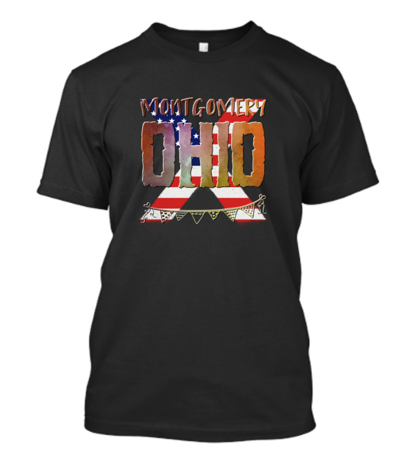 Montgomery Ohio Patriotic American Flag T-Shirt