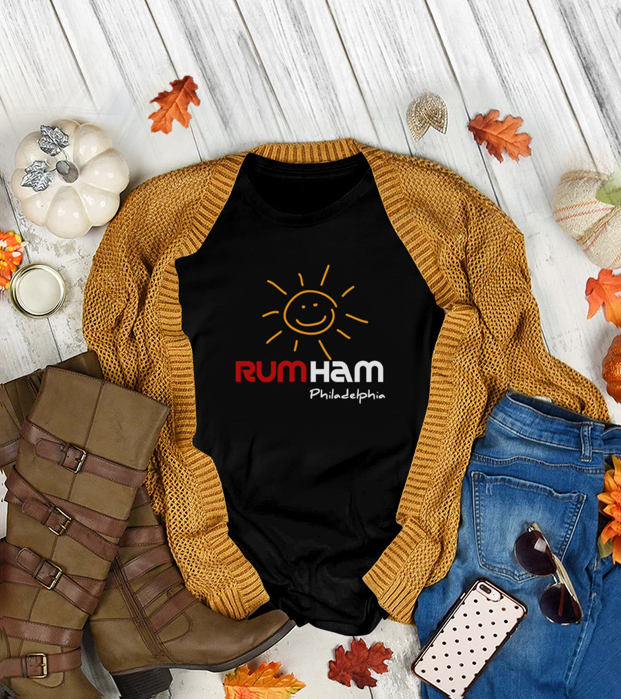 Rum Ham Philadelphia Always Sunny Smiley Sun T-Shirt