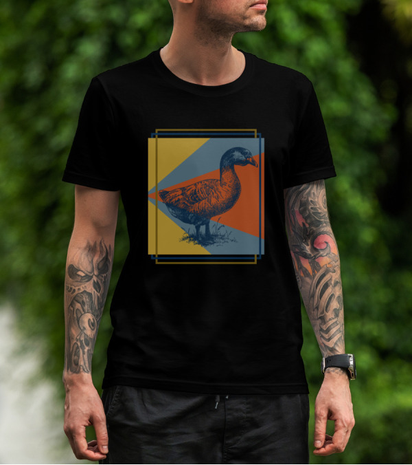 Colorful Goose Pop Art Bird T-Shirt