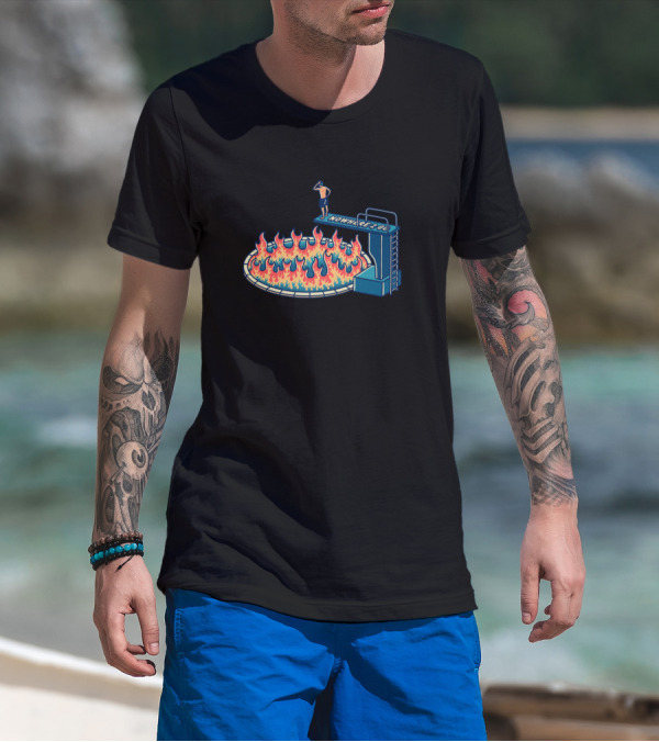 Nowhere To Go Flaming Pit T-Shirt