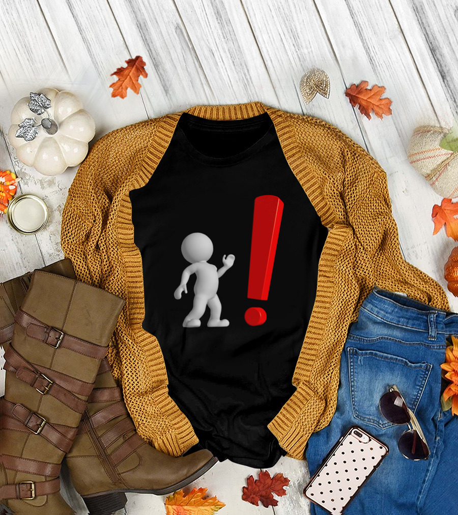 Avatar Exclamation Point 3D Figure T-Shirt