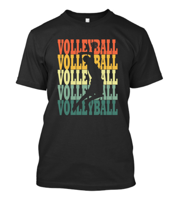 Volleyball Players Vintage Retro Volleyball Player T-Shirt