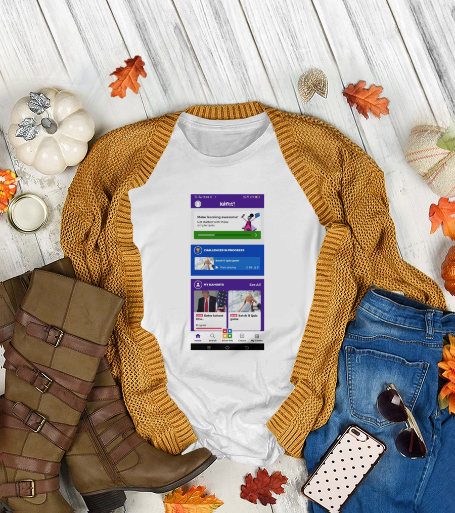 Kahoot Learning Challenges and Quiz Games Collection T-Shirt