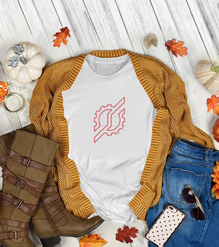 Kamen Rider Build Emblem Red Gear Outline T-Shirt