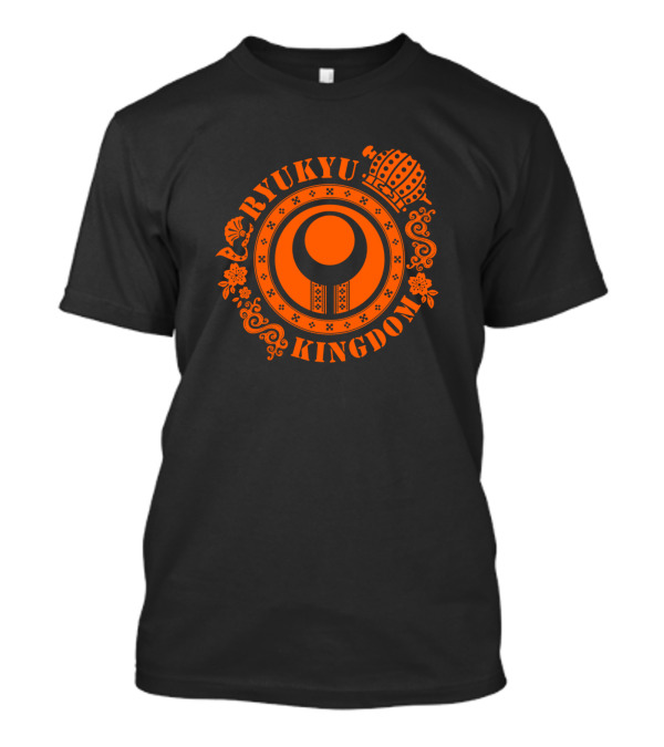 Ryukyu Kingdom Okinawa Emblem Floral T-Shirt