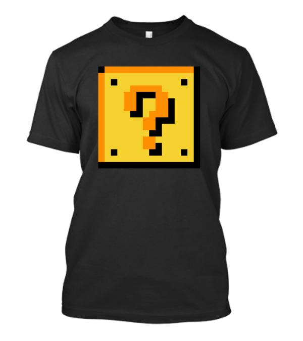 8 Bit Block Question Mark T-Shirt