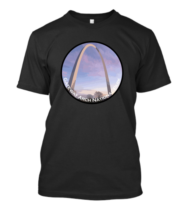 Gateway Arch National Park Iconic St. Louis Skyline Scene T-Shirt