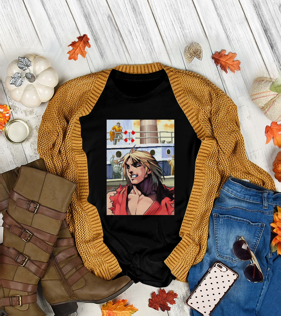 Street Fighter Ken Masters Character T-Shirt