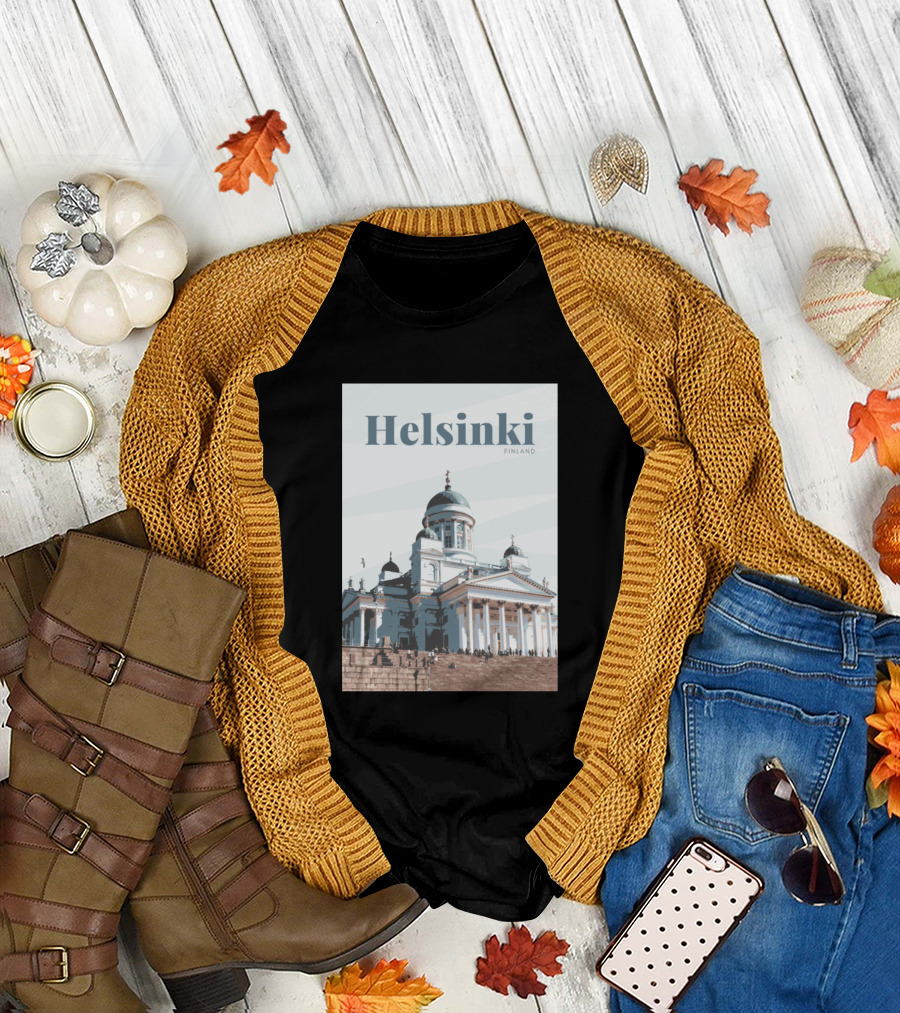 Helsinki Finland Cathedral Architecture T-Shirt