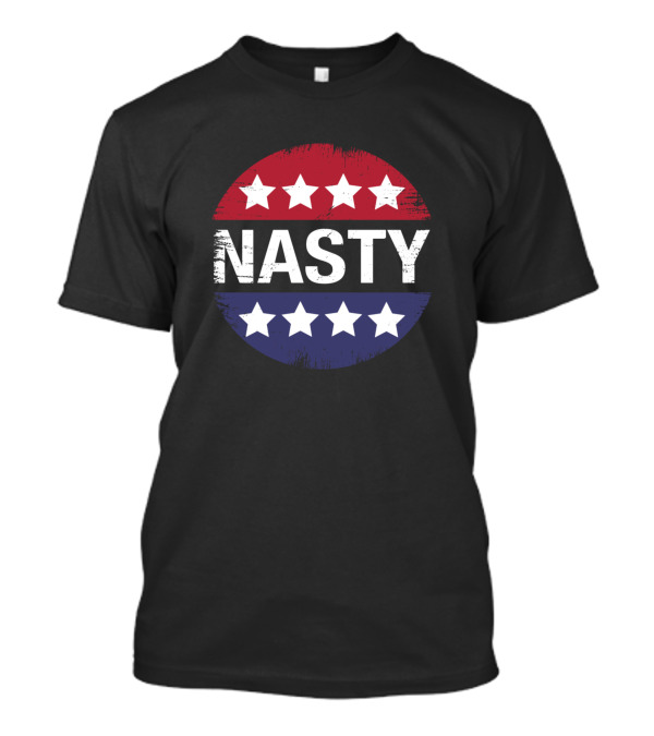 Nasty Patriotic Stars Red Blue T-Shirt