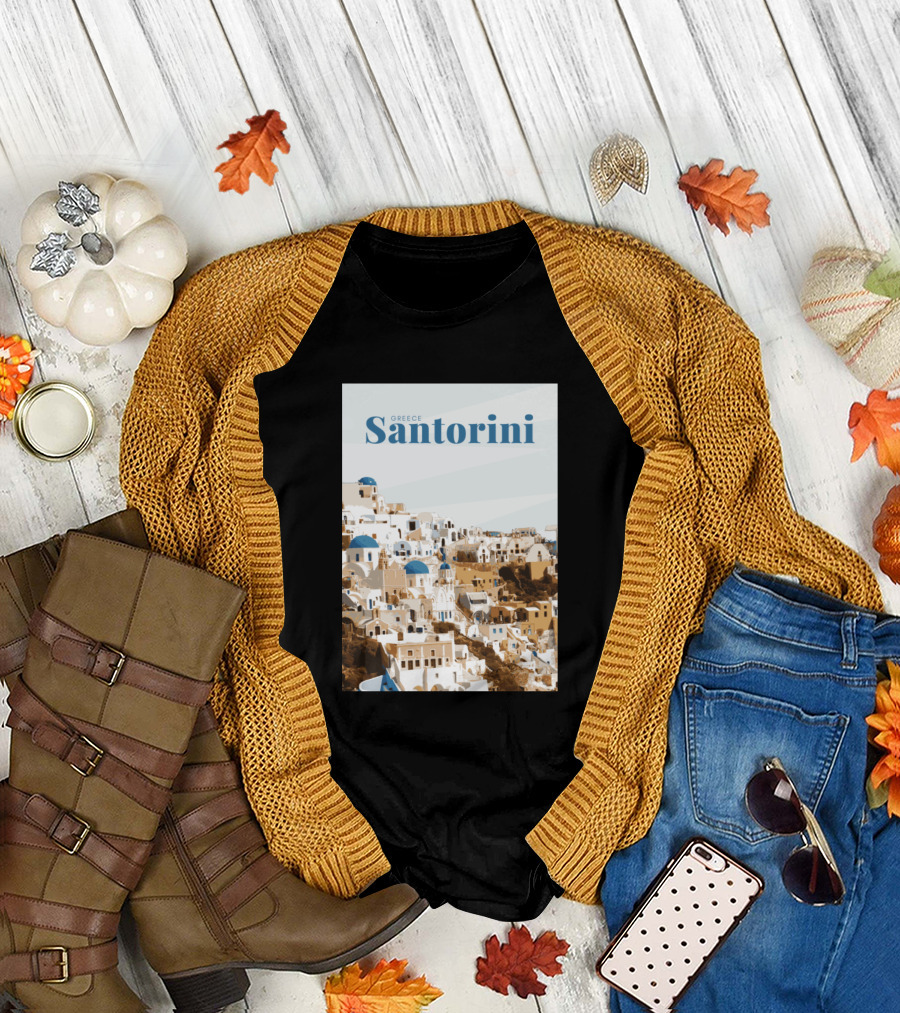 Greece Santorini Greek Village Oia T-Shirt