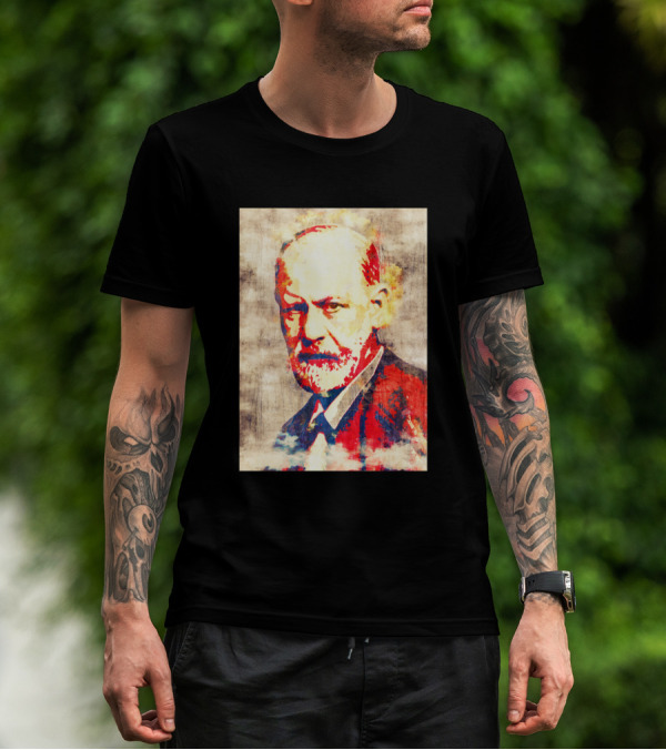 Sigmund Freud Pop Art Style Vintage T-Shirt