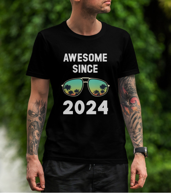 AWESOME SINCE 2024 Eyeglasses T-Shirt