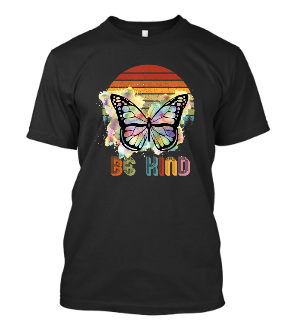 Be Kind Retro Sunset Butterfly T-Shirt