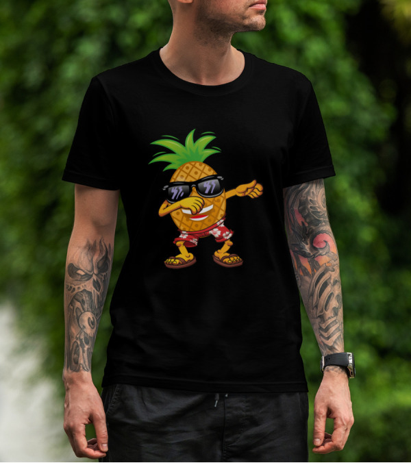 Aloha Beaches Dabbing Pineapple Sunglasses Hawai Fun T-Shirt