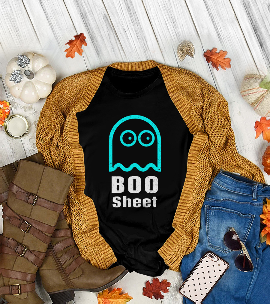 Boo Sheet Ghost Outline T-Shirt