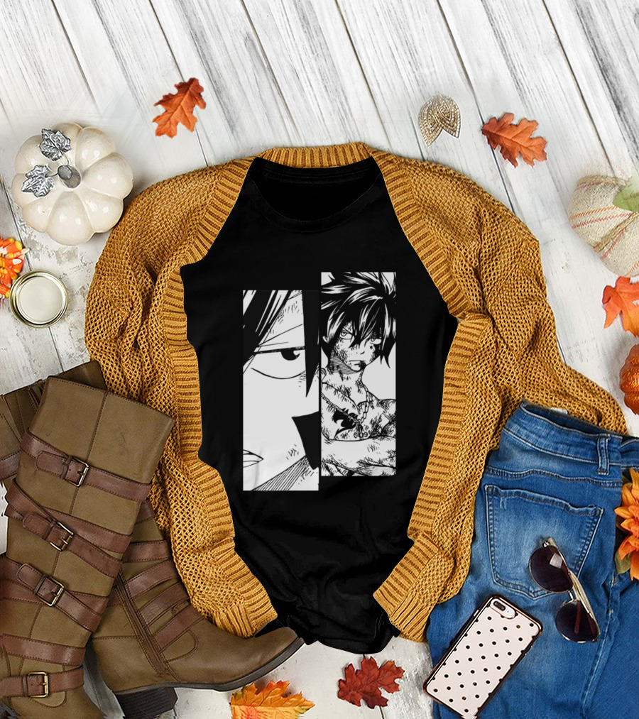 Gray Fullbuster Manga Panel T-Shirt