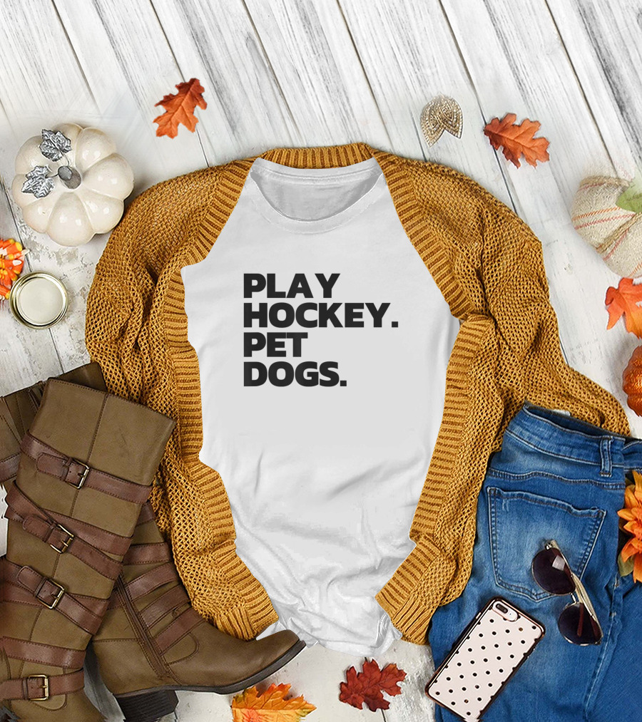 Play Hockey Pet Dogs T-Shirt