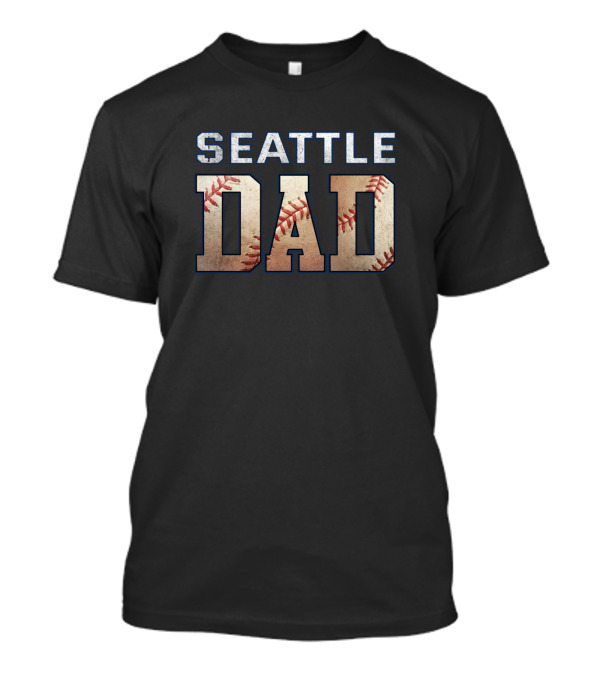 Seattle Dad Baseball Classic Funny Mariners Club T-Shirt