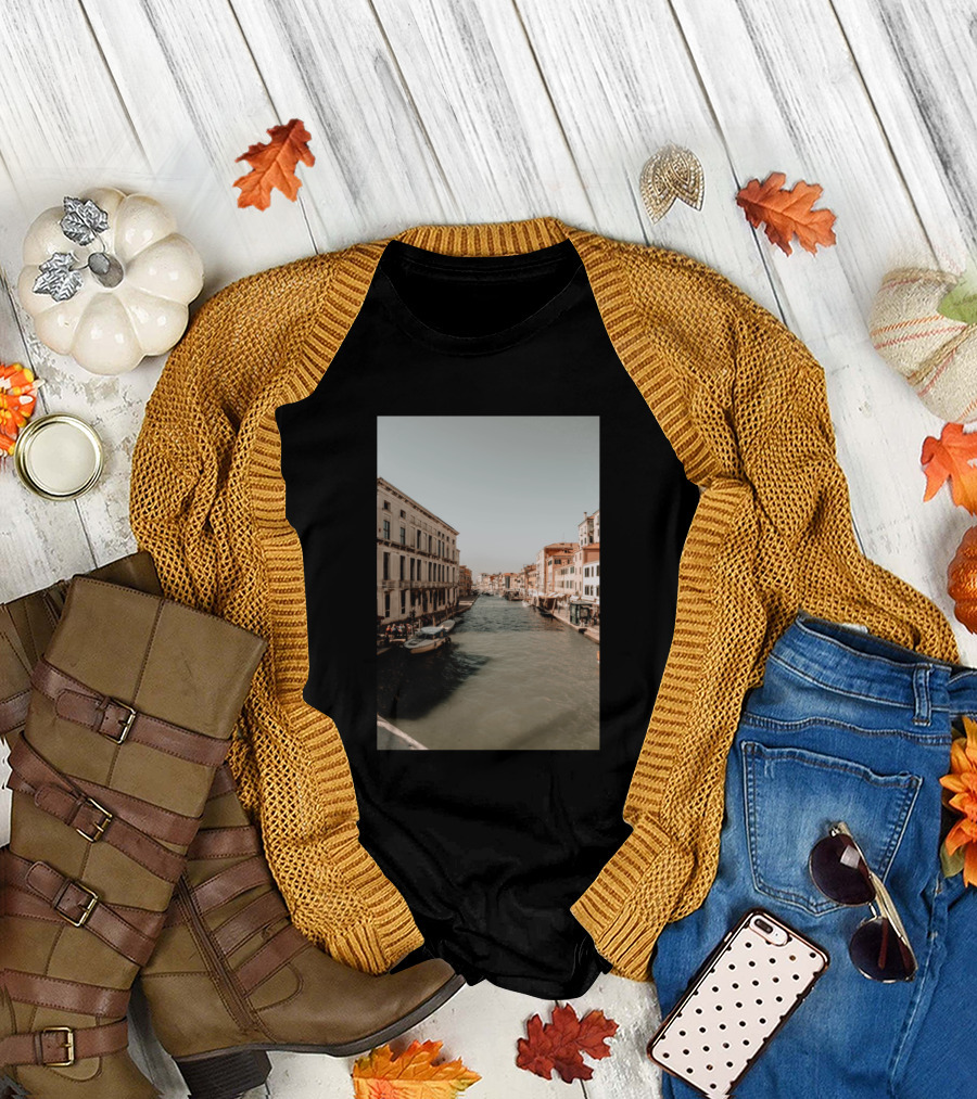 Venice Italy Canal Architecture Photography Scenic View T-Shirt