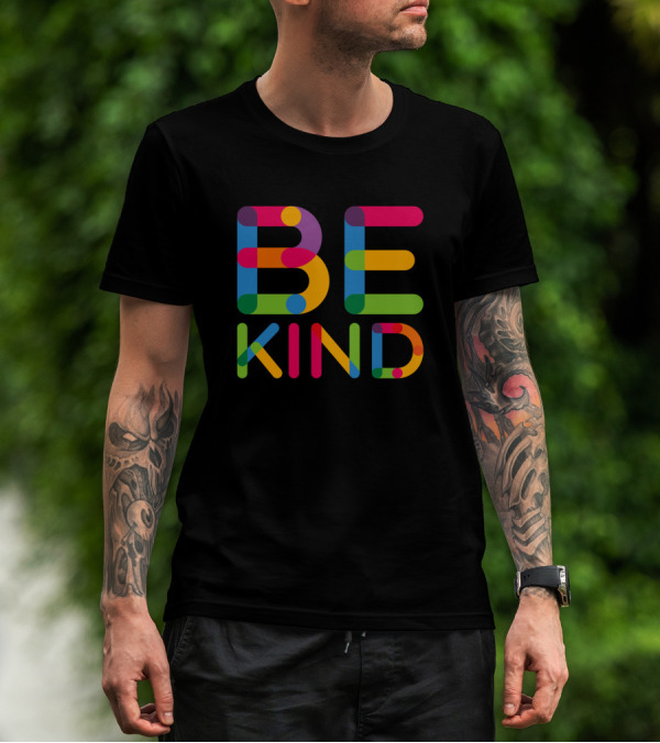 Be Kind Colorful Block Letters T-Shirt