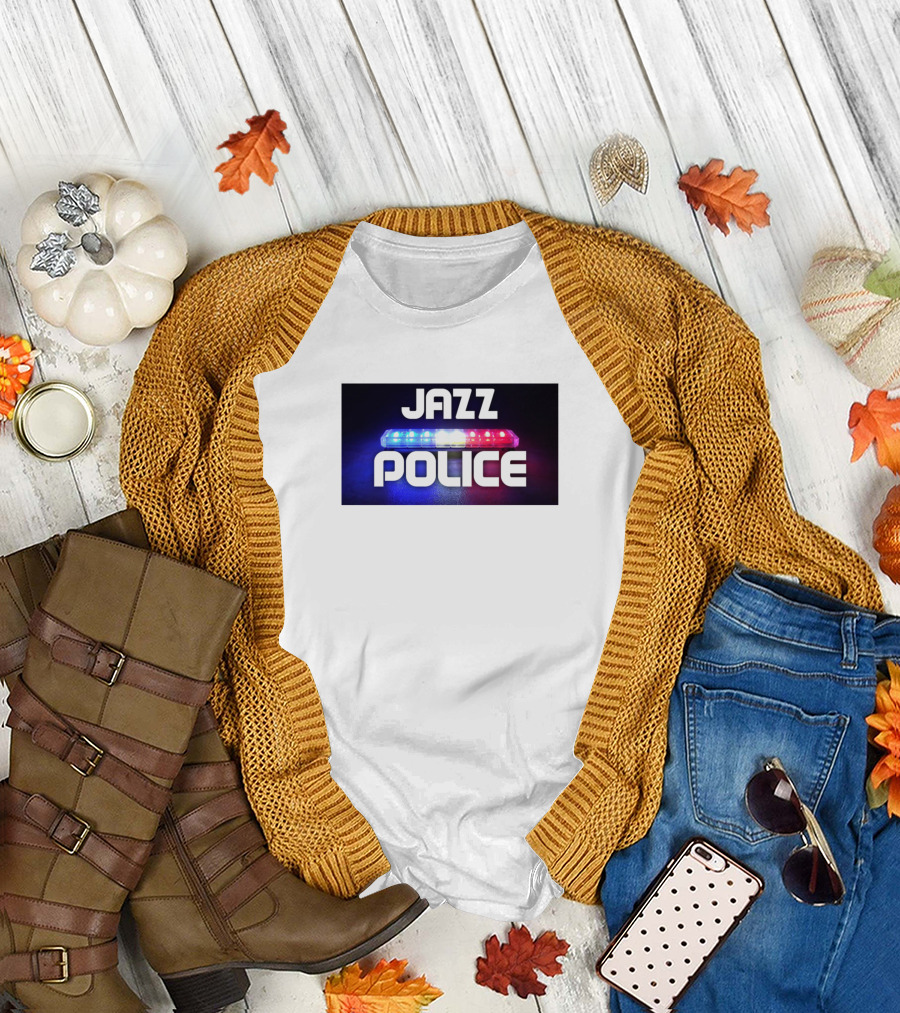 Jazz Police Vibrant LED Flashing Lights T-Shirt