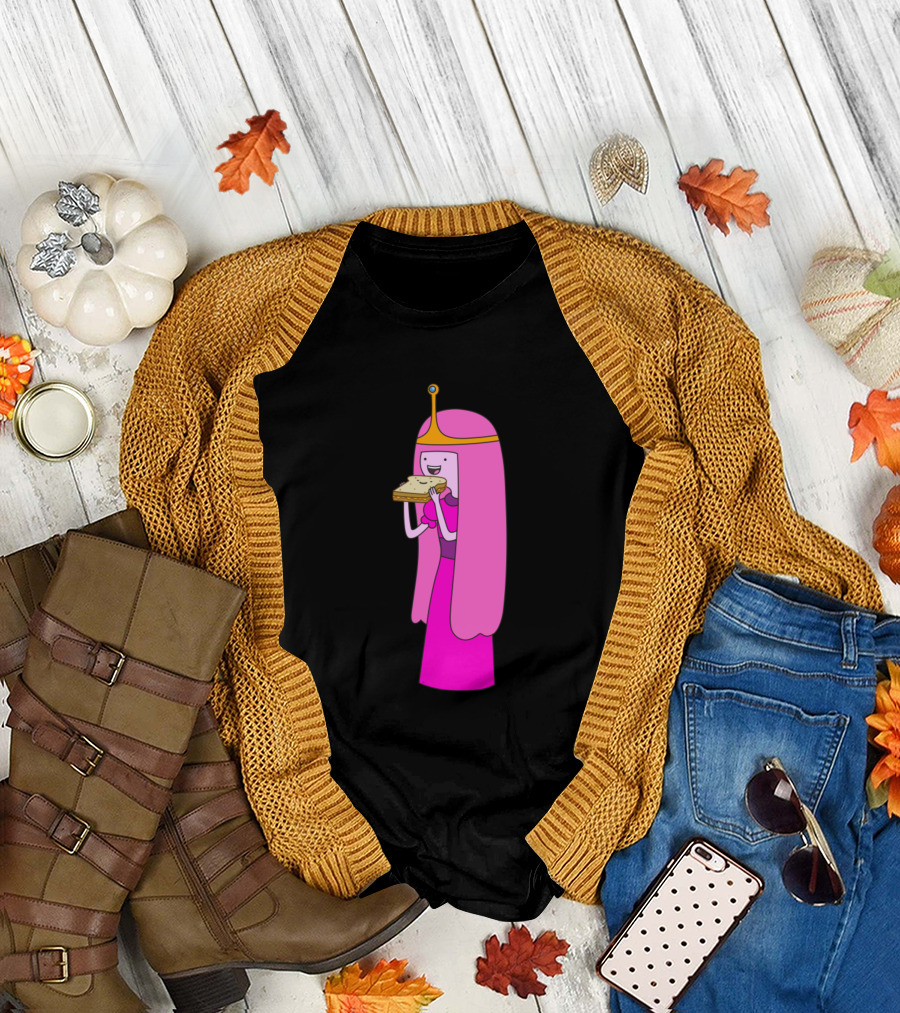 Princess Bubblegum Eating Sandwich Adventure Time T-Shirt