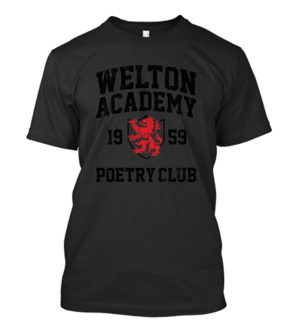 Welton Academy 1959 Poetry Club Red Lion Emblem T-Shirt
