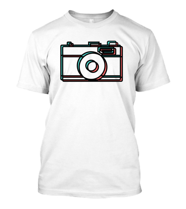 Retro Photography Neon Camera T-Shirt