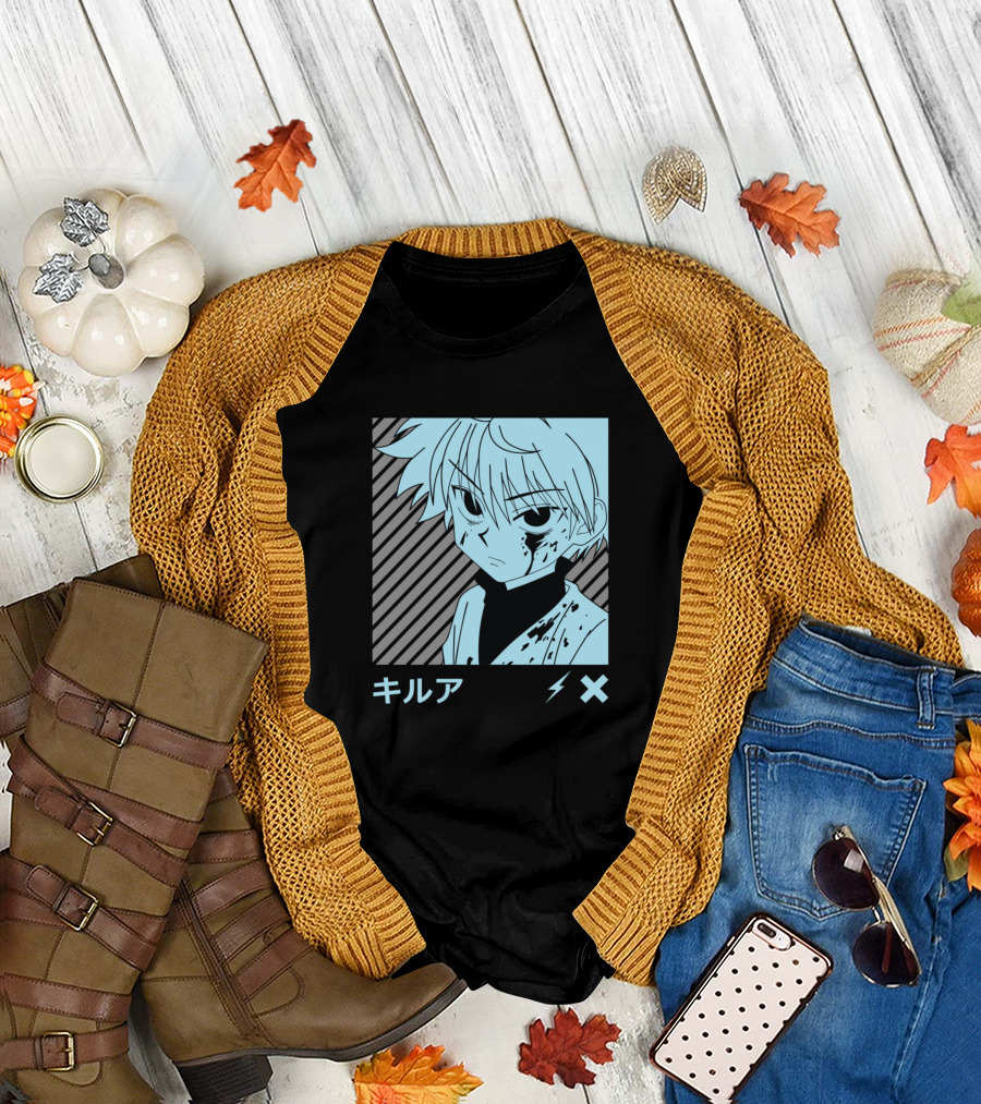 Killua Zoldyck キルア Lightning Cross Hunter x Hunter T-Shirt