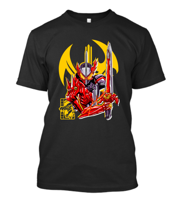 Brave Dragon Saber Kamen Rider Sword Art Fan T-Shirt