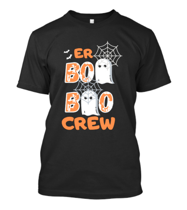 ER Boo Boo Crew Ghosts And Spider Webs Halloween T-Shirt