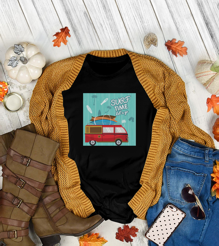 Surf Time Let's Go Vans Ready to Go Surfing T-Shirt