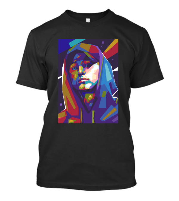 Nf Colorful Abstract Portrait With Vibrant Background T-Shirt