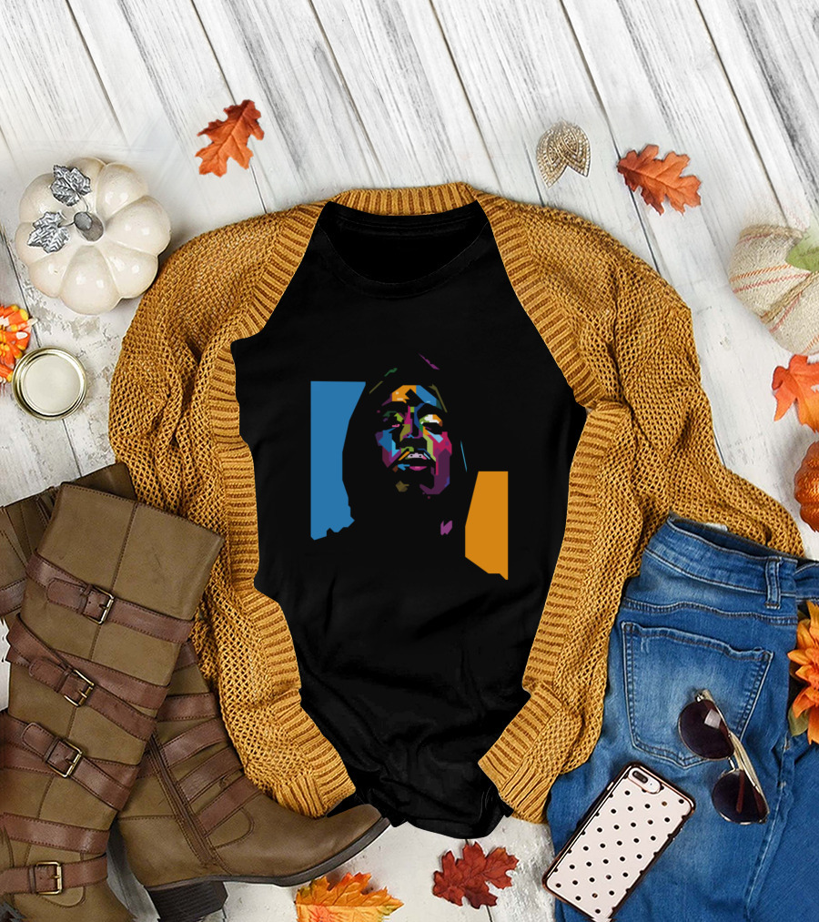 Tupac Hoodie Colorful Pop T-Shirt