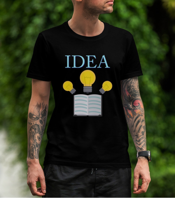 IDEA Light Bulbs Book Concept T-Shirt