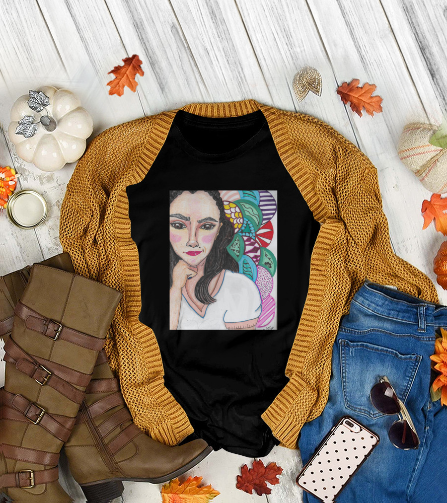 Claug Vivid Portrait with Colorful T-Shirt